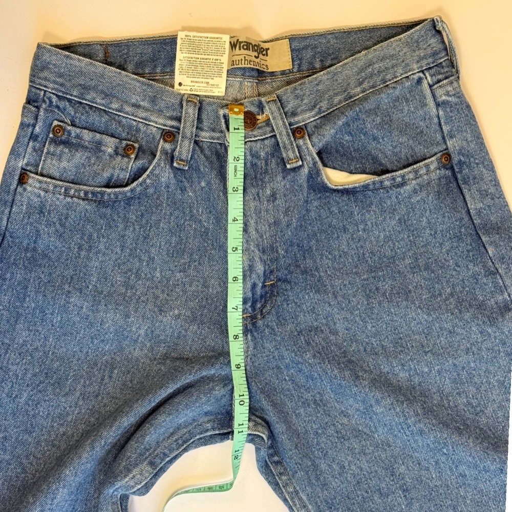Wrangler Authentics Mens‎ Blue Denim Straight Leg Jeans Size 28x32 - Picture 9 of 11